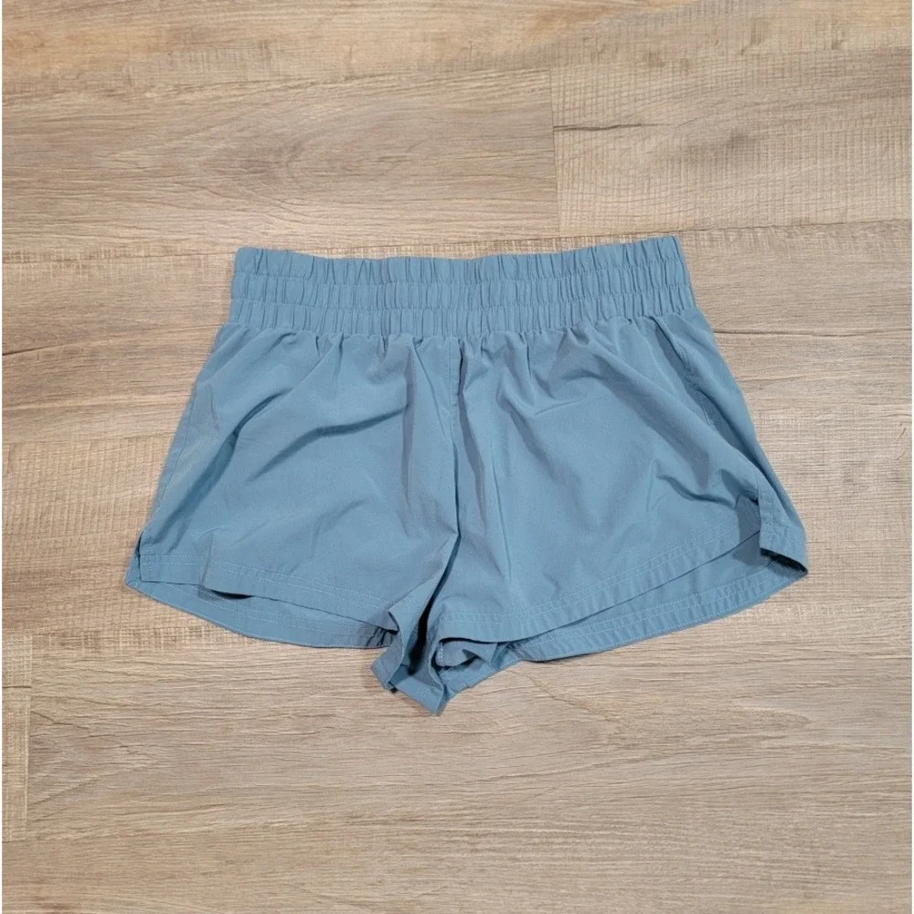 Varley Kailin Running Shorts Blue Active Stretch Pull On Medium VAR00738